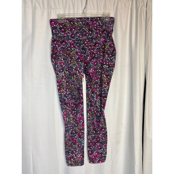 Lululemon Wunder Under High-Rise Leggings 7/8 Length Floral Pattern Multi-Color - Picture 4 of 8